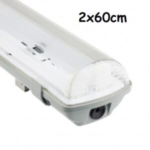 Plafoniera IP65 2x60cm Per neon LED